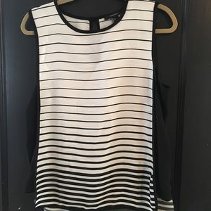 Black and white graphic tank